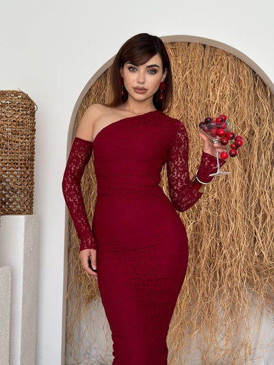 Rochie cu un umăr Bees