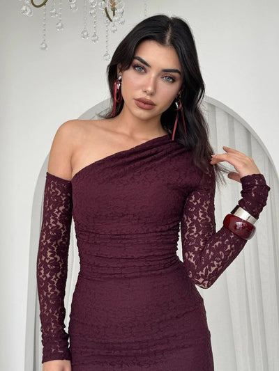 Rochie Bees cu un singur umăr