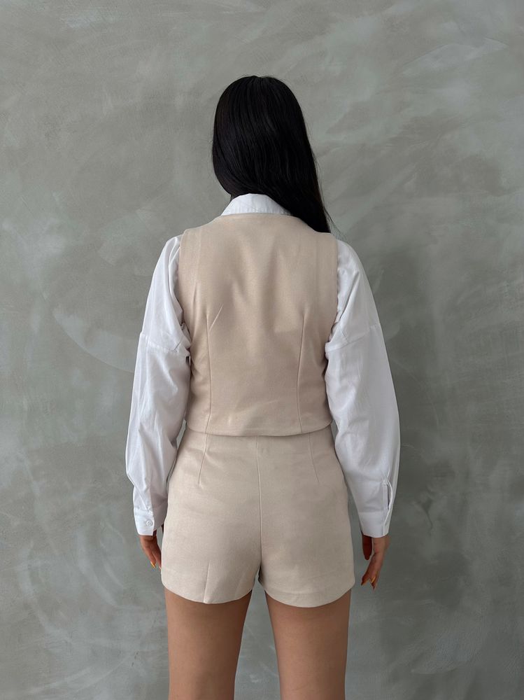 Suet Wholesale Vest - Beige