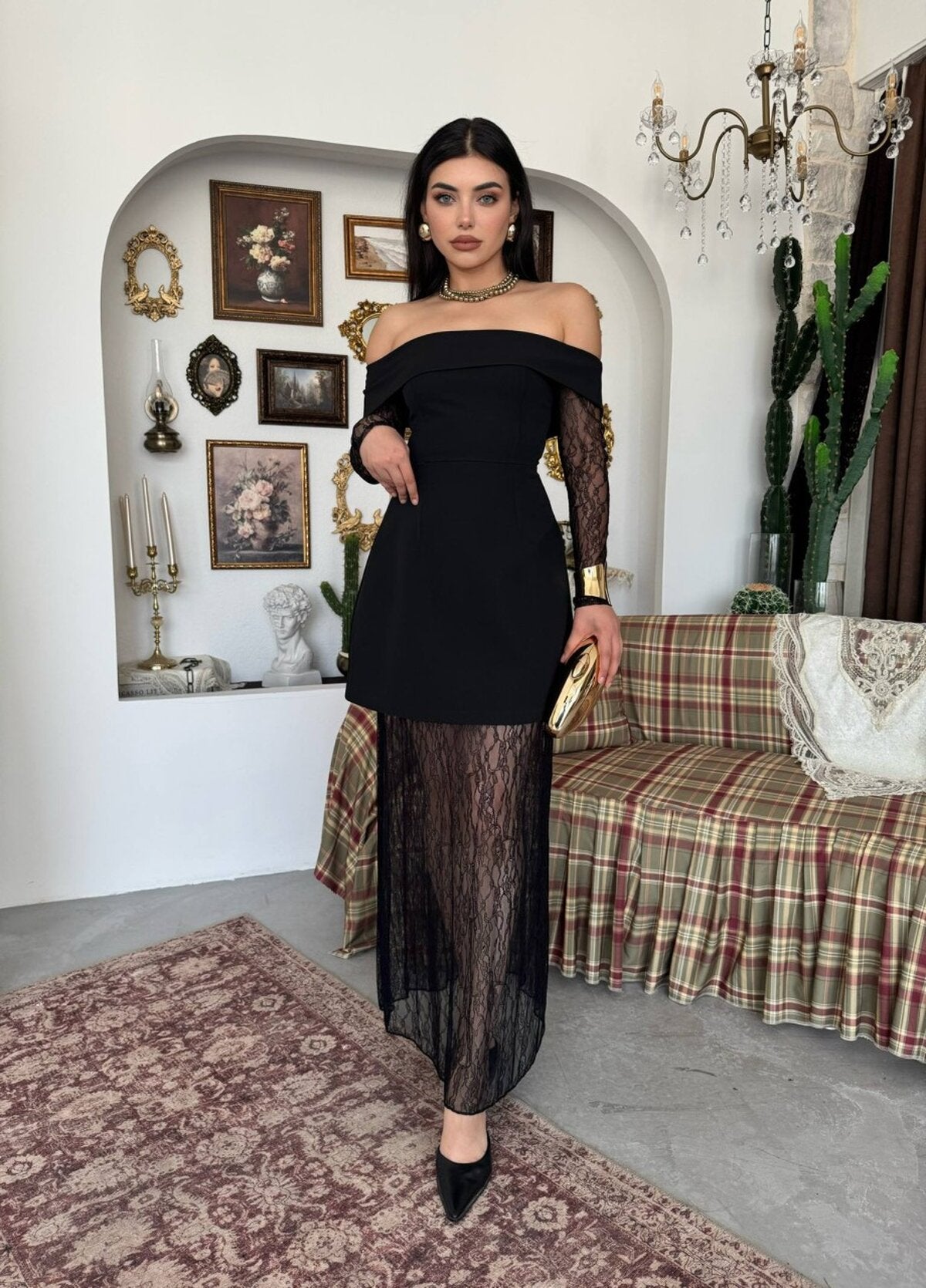 Rochie fără bretele cu talie