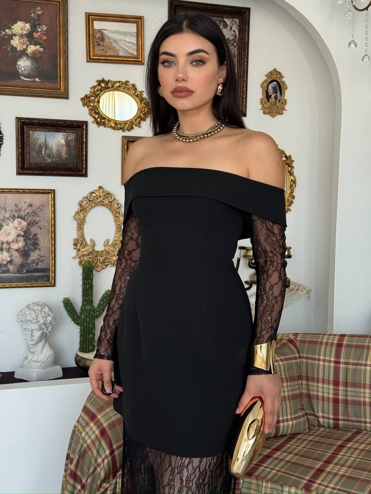 Rochie fără bretele cu talie