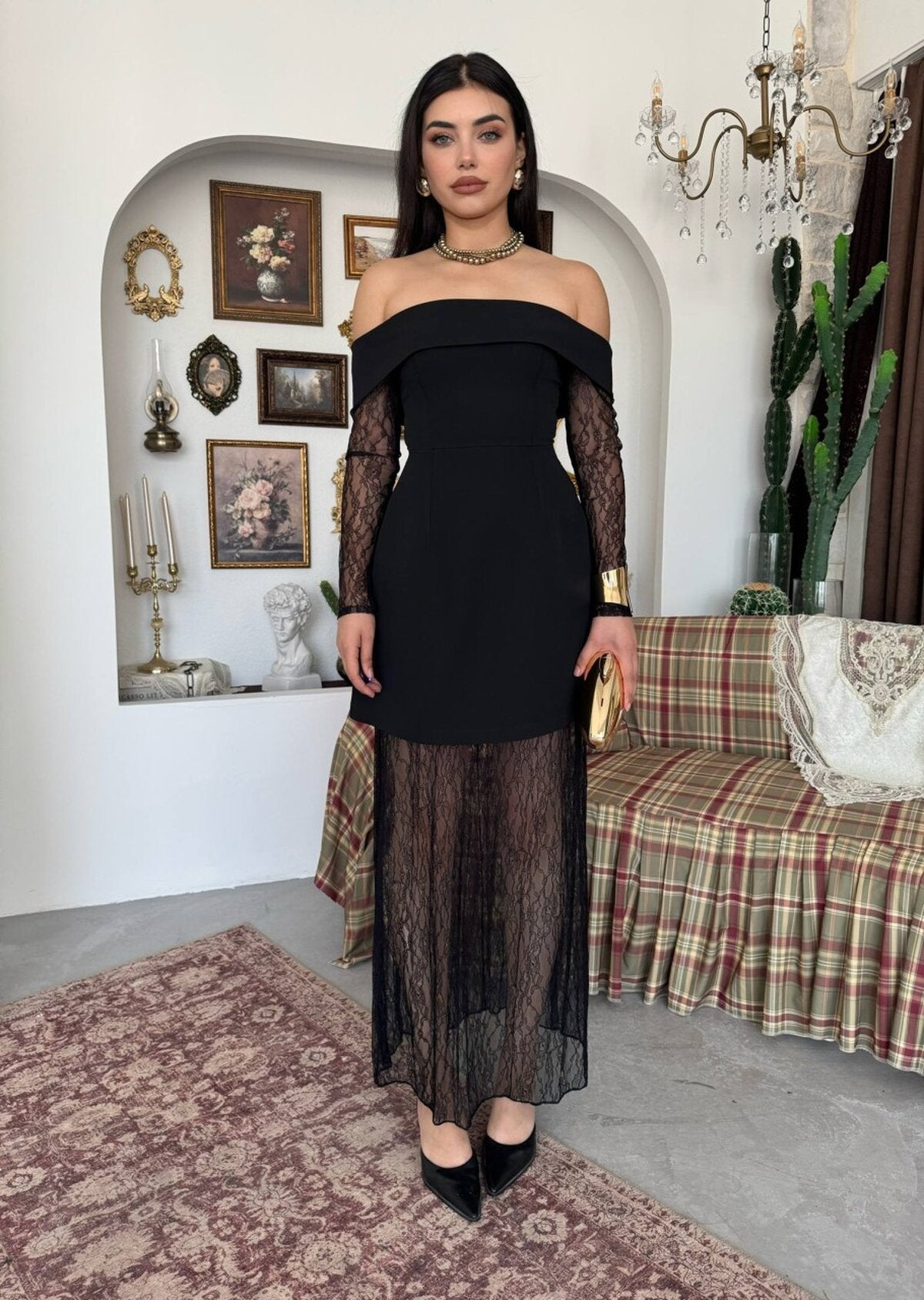 Rochie fără bretele cu talie