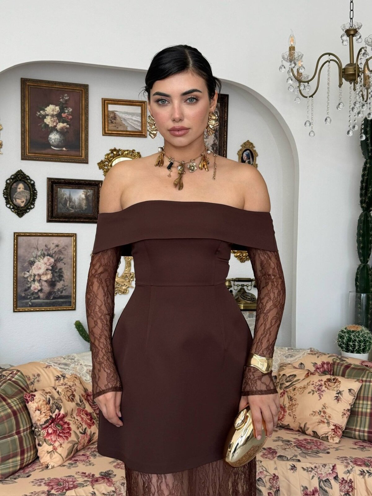 Rochie fără bretele cu talie joasă