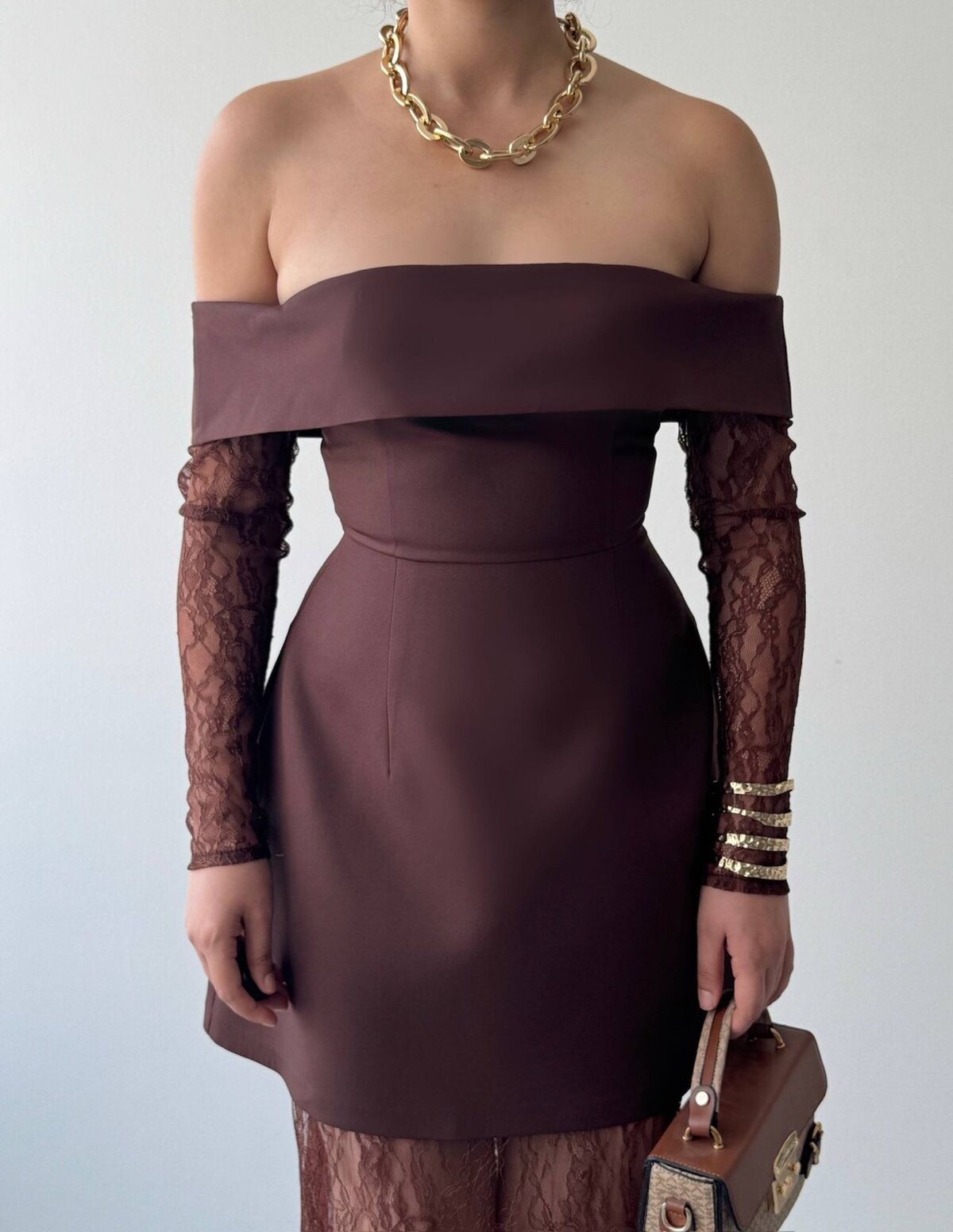 Rochie fără bretele cu talie joasă
