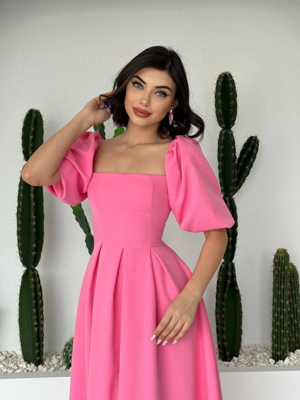 Rochie Benjamin Midi cu Volănașe