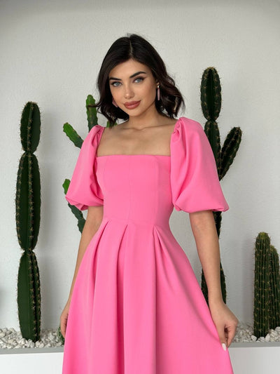 Rochie Benjamin Midi cu Volănașe