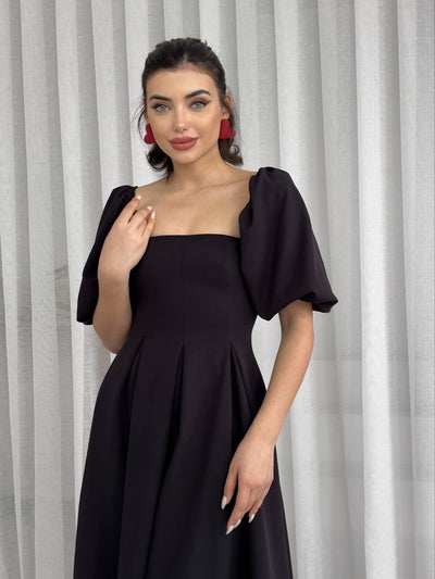 Rochie Midi Benjamin cu fustă plisată