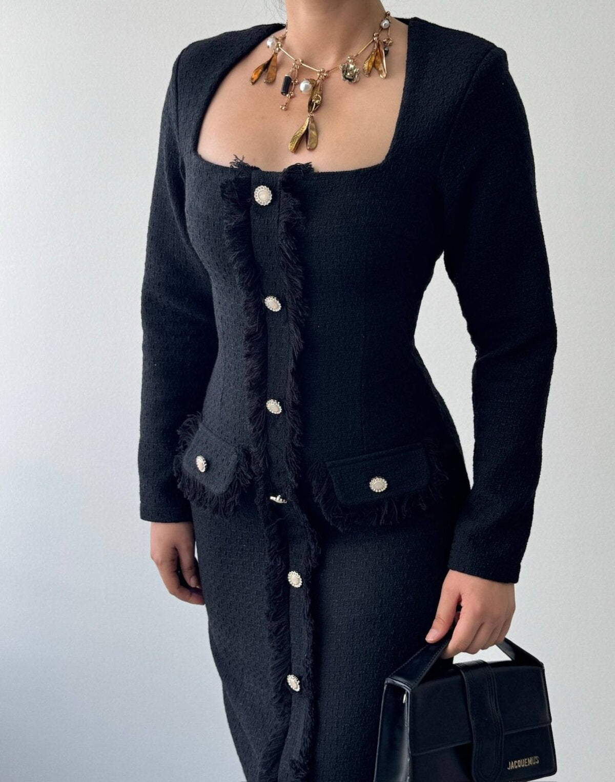 Rochie Bensu cu detaliu de nasturi