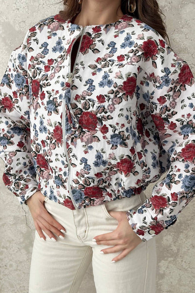 White Bomber Jacket