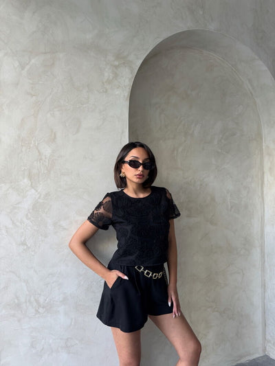 Wholesale Beaded Blouse - Black | Topshow