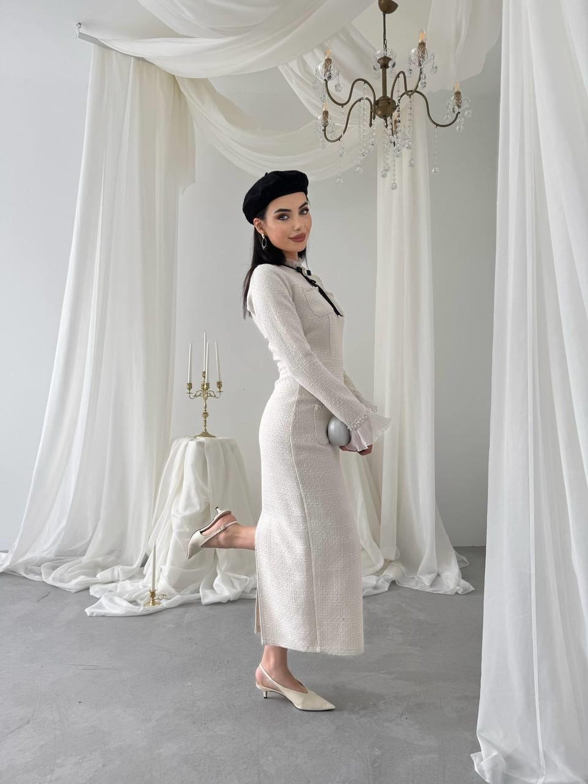 Bonnet Dress with Pocket Detail