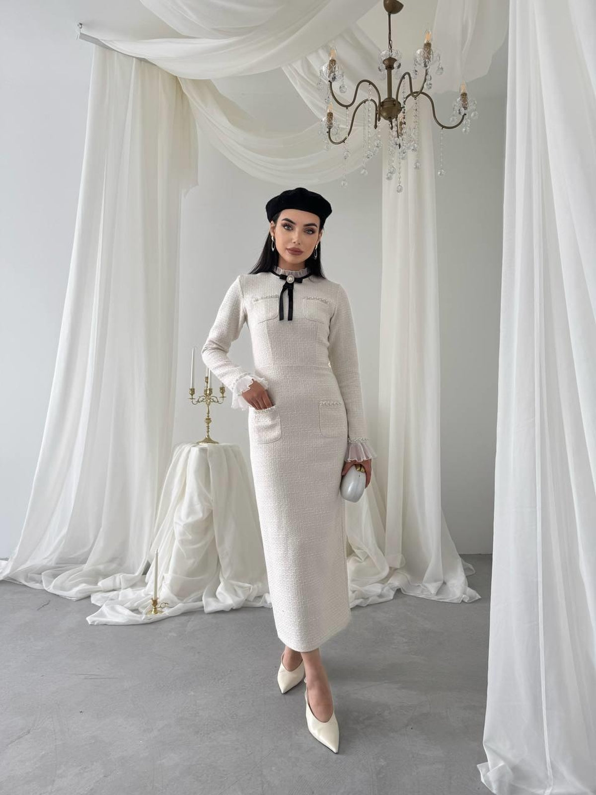 Bonnet Dress with Pocket Detail