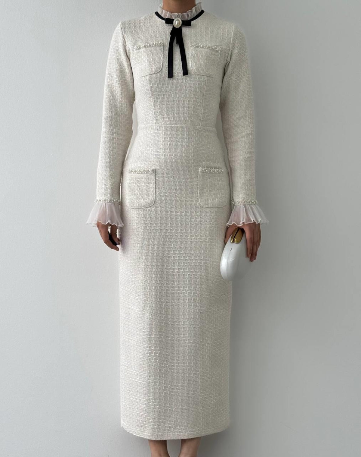 Bonnet Dress with Pocket Detail