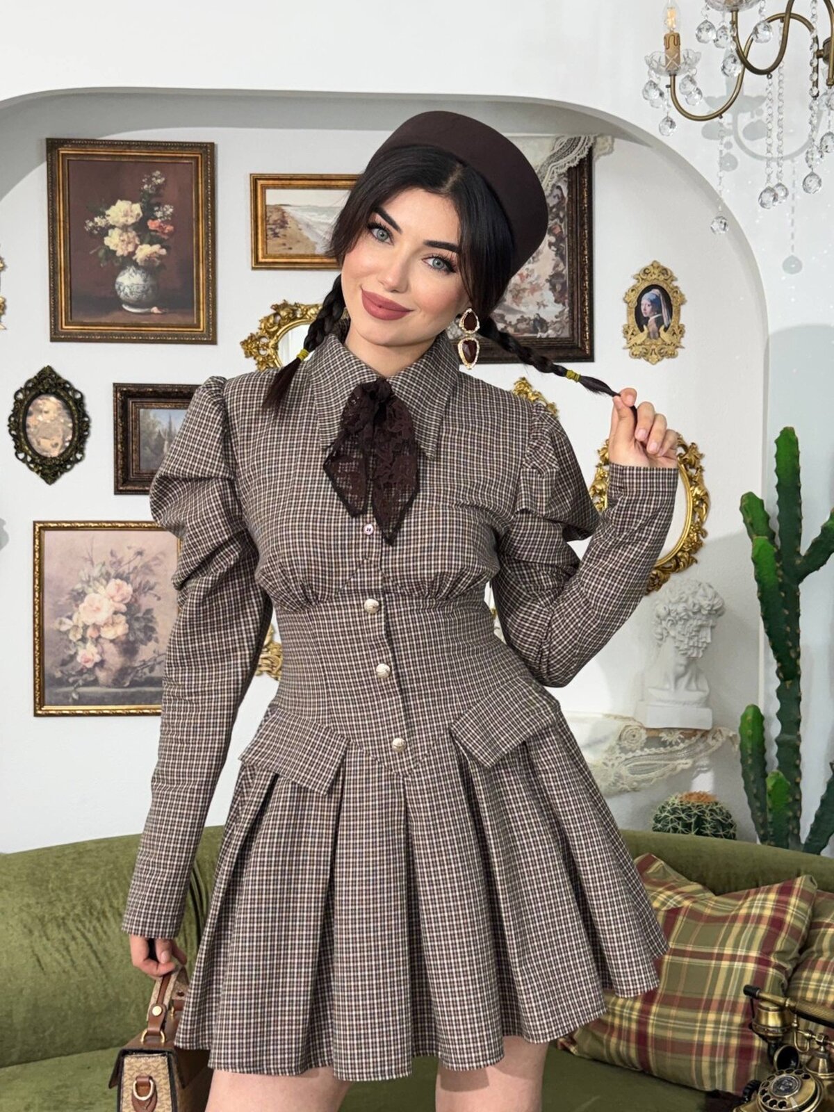 Burne Mini Elbise