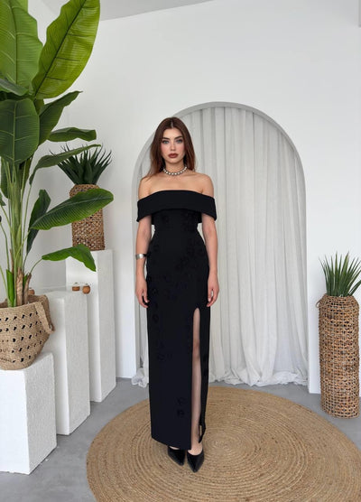 Rochie fără bretele din jerseu