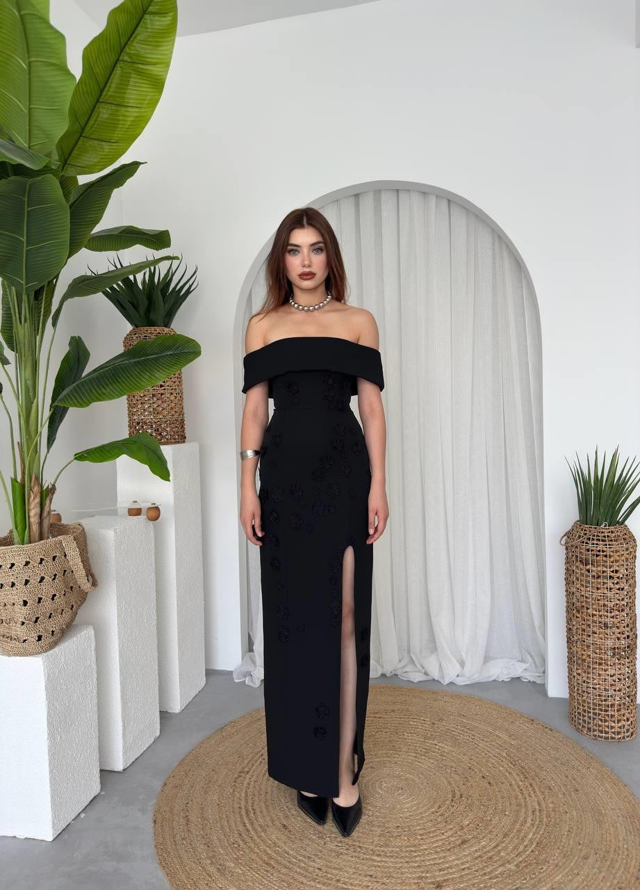 Rochie fără bretele din jerseu