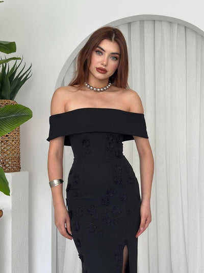 Rochie fără bretele din jerseu