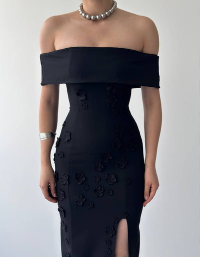 Rochie fără bretele din jerseu