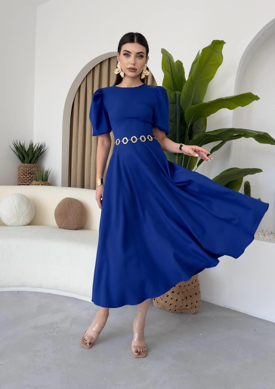 Rochie Catania cu mânecă bufantă
