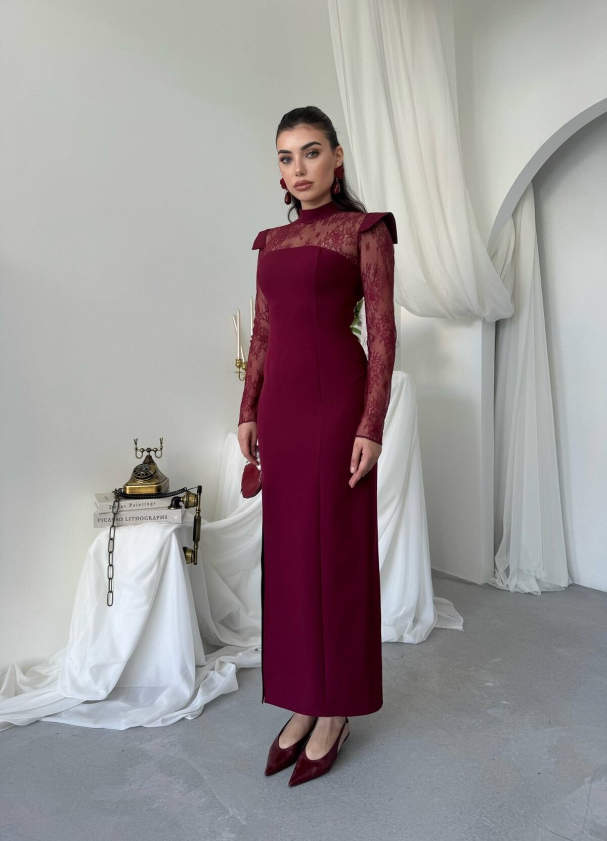 Rochie Ceaz cu detalii transparente