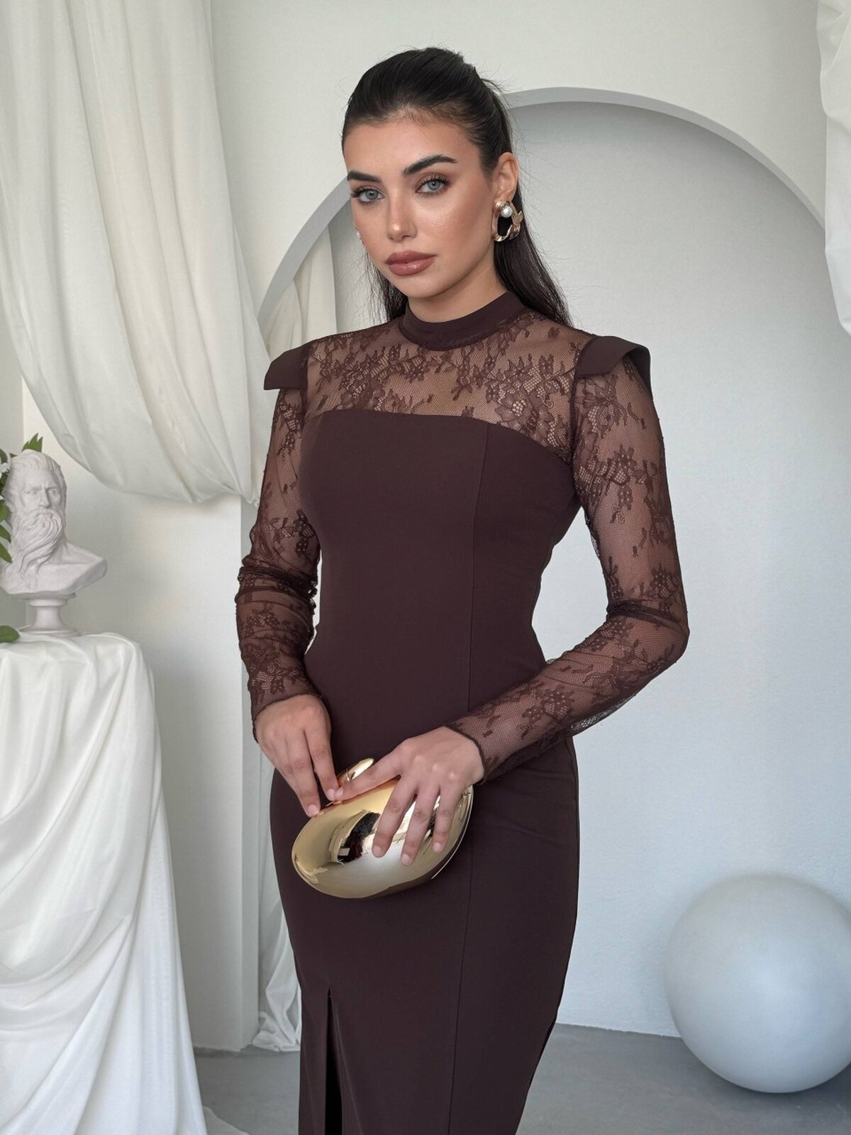Rochie Ceaz cu detalii transparente