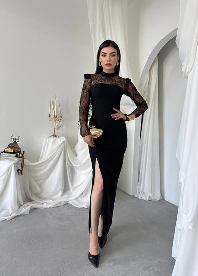 Rochie Ceaz cu detalii transparente