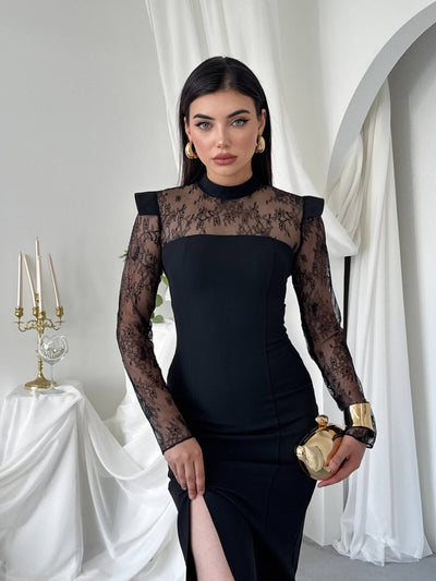 Rochie Ceaz cu detalii transparente
