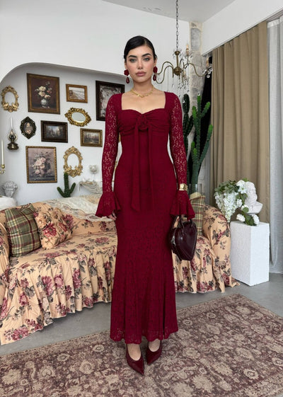 Cesam Gül Detaylı Elbise