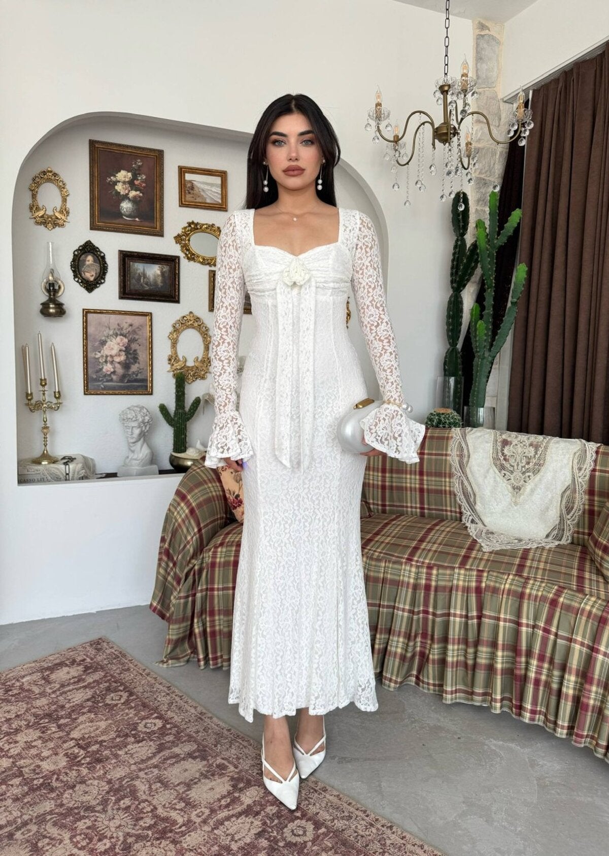 Rochie detaliată Cesam Gül