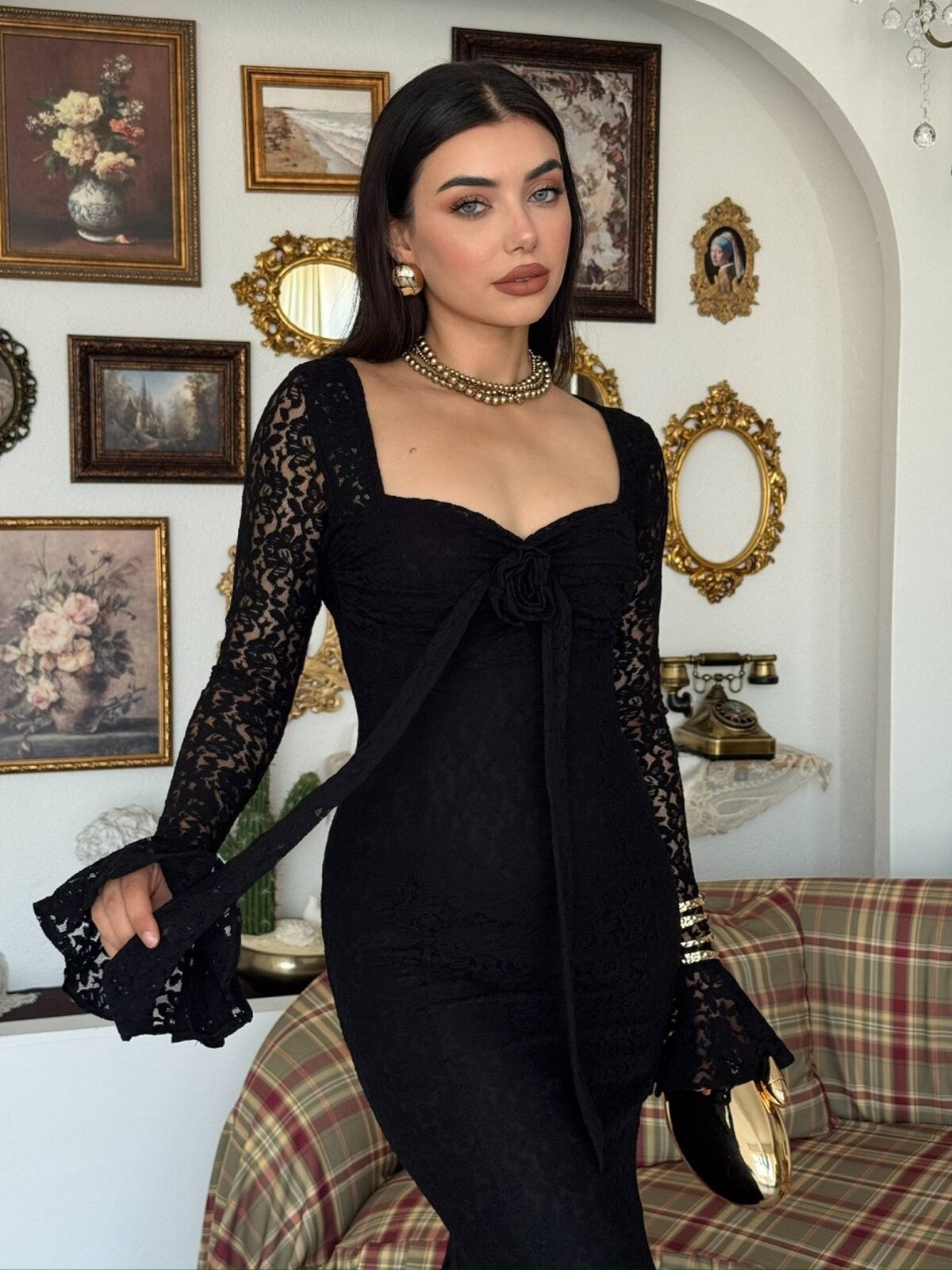 Rochie Cesam Gül Detaliată