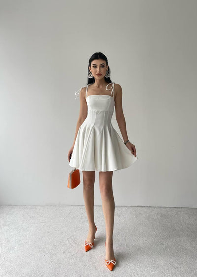 Clara Askılı Mini Elbise