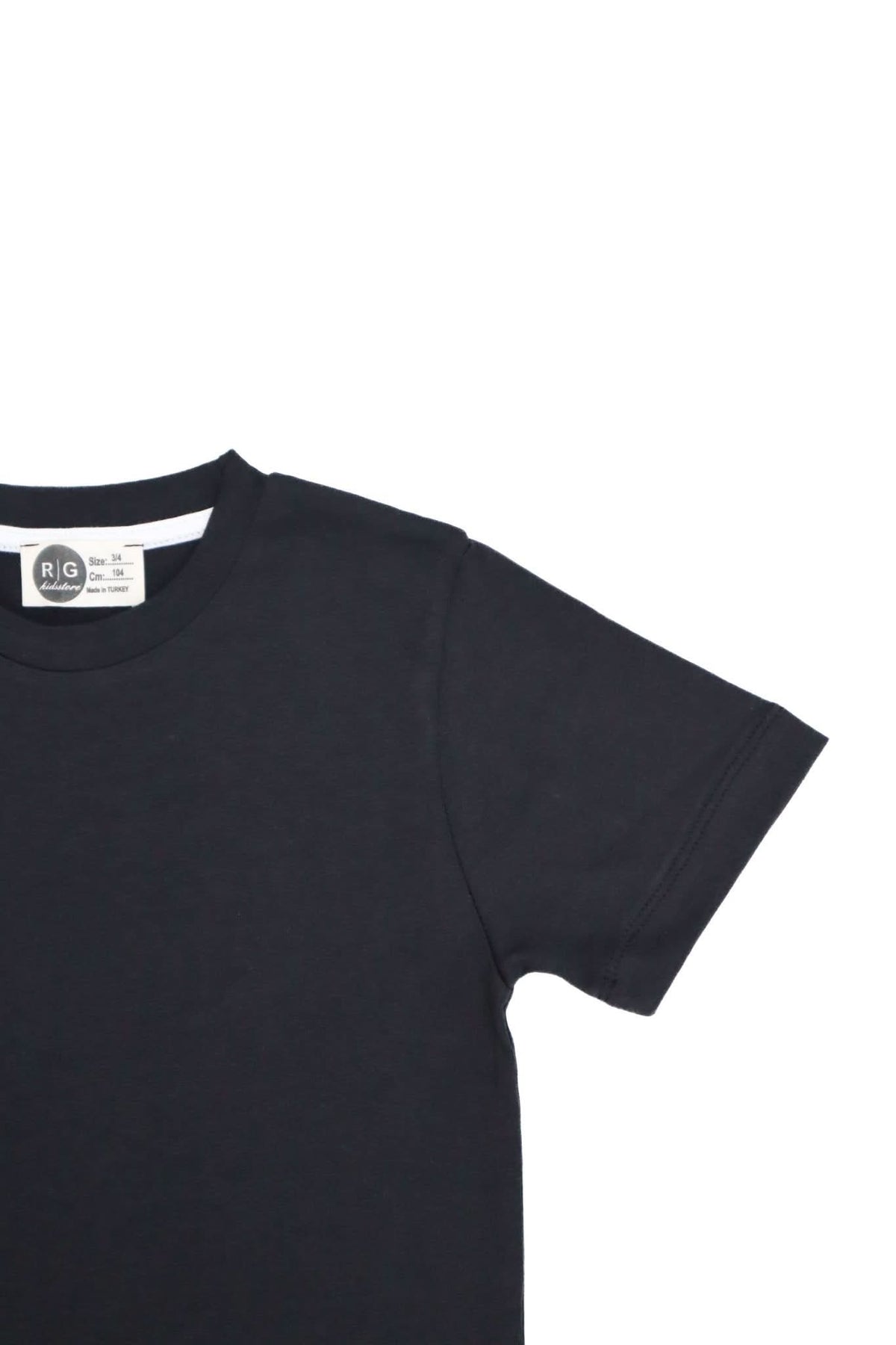 Çocuk Pamuklu Basic Tişört | 3–9 Yaş | RG Brand | RG1583 - BEYAZ