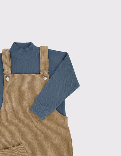 Çocuk Salopet Üst ve Badi 2’li Set | 3–9 Yaş | RG Brand | RG1431 - BORDO