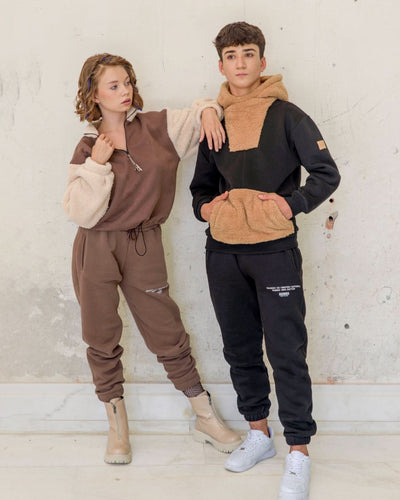 Genç Unisex Kanguru Cepli Kapüşonlu Sweatshirt | 9–15 Yaş | RG Brand | RG3310 - LİLA
