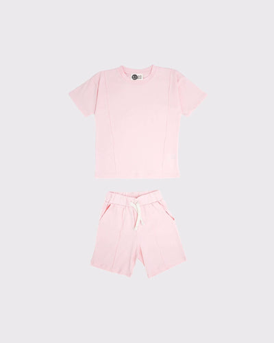 Çocuk Unisex Pamuk Şort ve Tişört Takımı | 3–9 Yaş | RG Brand | RG1544 - MAVİ