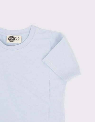 Çocuk Unisex Pamuk Şort ve Tişört Takımı | 3–9 Yaş | RG Brand | RG1544 - MAVİ