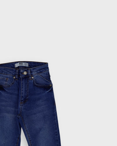 Çocuk Unisex Slim Fit Jean | 9–15 Yaş | RG Brand | RG3322 - MAVİ