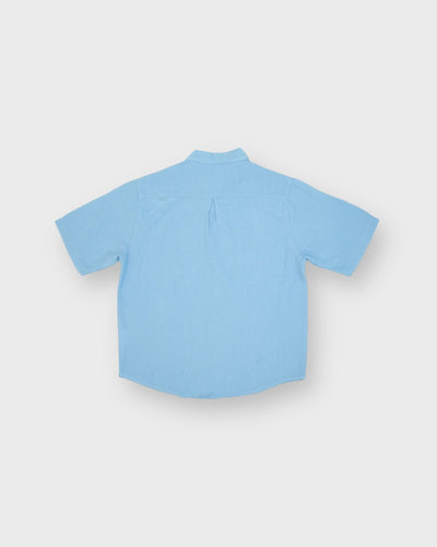 Çocuk Yazlık Keten Yaka Gömlek | 3–9 Yaş | RG Brand | RG1496 - MAVİ
