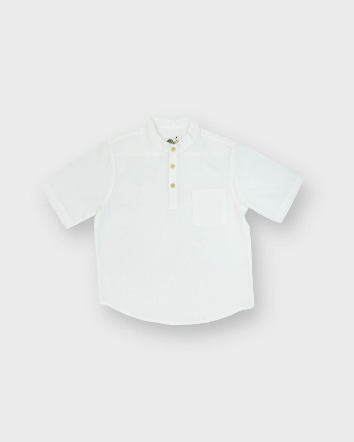 Çocuk Yazlık Keten Yaka Gömlek | 3–9 Yaş | RG Brand | RG1496 - MAVİ