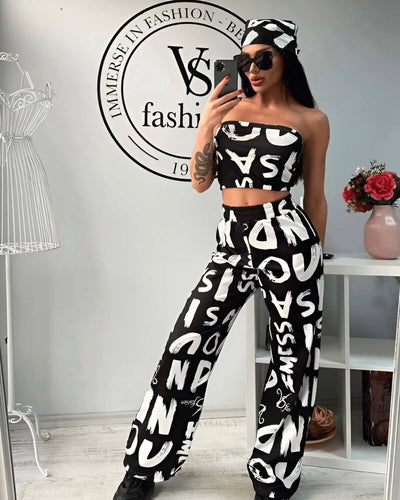 SET CU DETALIU BANDANĂ CROP