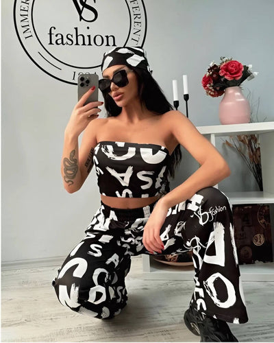 SET CU DETALIU BANDANĂ CROP