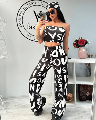 SET CU DETALIU BANDANĂ CROP