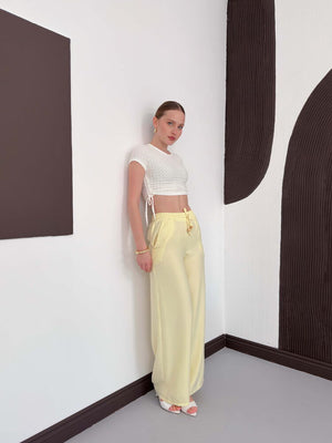 Pantaloni - Galbeni | D2381 Topshow
