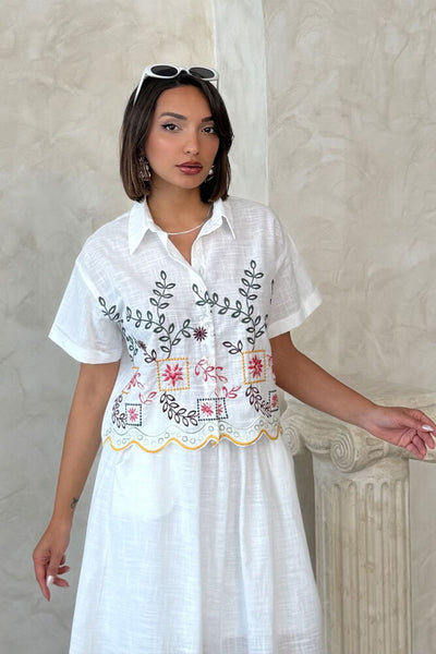 Embroidered Wholesale Shirt - Yellow Dsn2 | Topshow