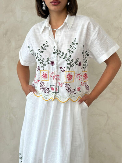 Embroidered Wholesale Shirt - Yellow Dsn2 | Topshow