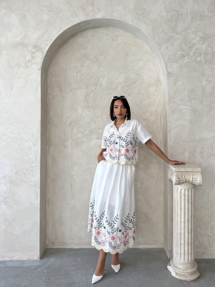 Embroidered Wholesale Shirt - Yellow Dsn2 | Topshow