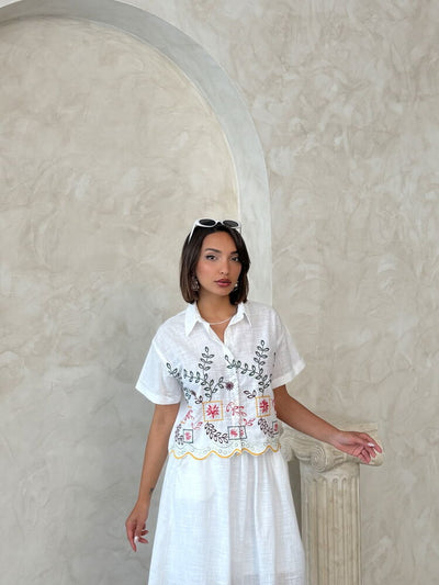 Embroidered Wholesale Shirt - Yellow Dsn2 | Topshow