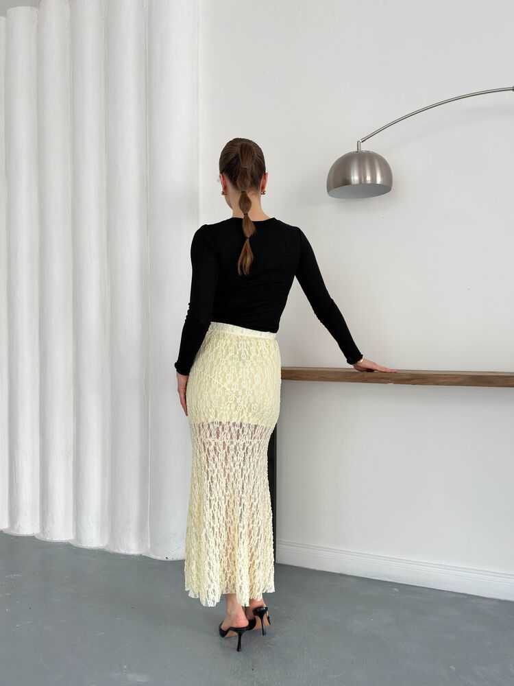Lace Skirt - Yellow