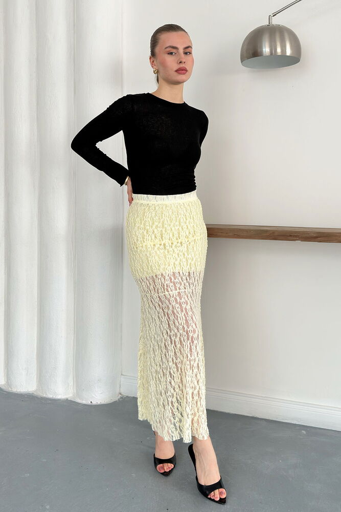 Lace Skirt - Yellow