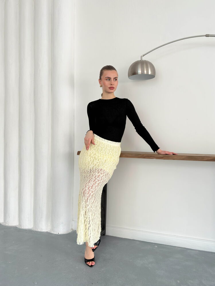 Lace Skirt - Yellow